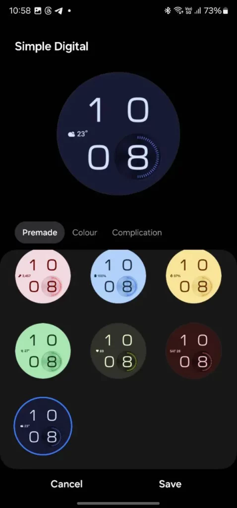 One UI 6 Watch Face Simple Digital