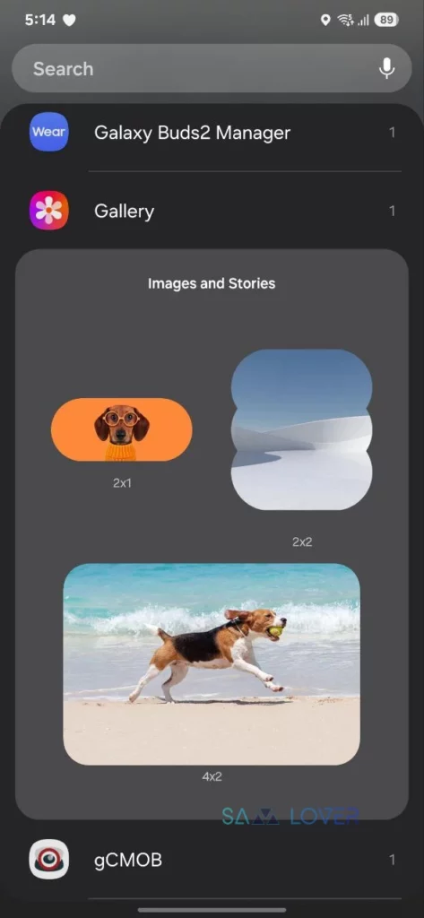 One UI 7 Gallery Widget