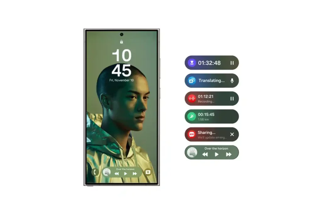One Ui 7 Now Bar Features