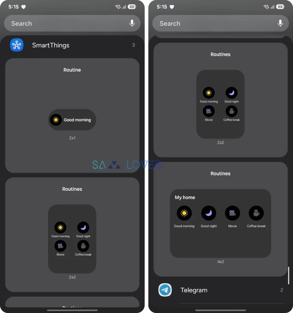 One UI 7 SmartThings Widget