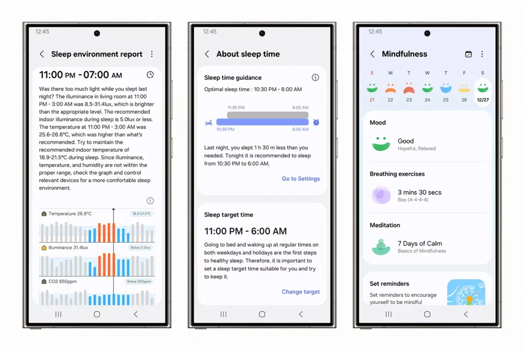 Samsung Health New Sleep Feature with One UI 7