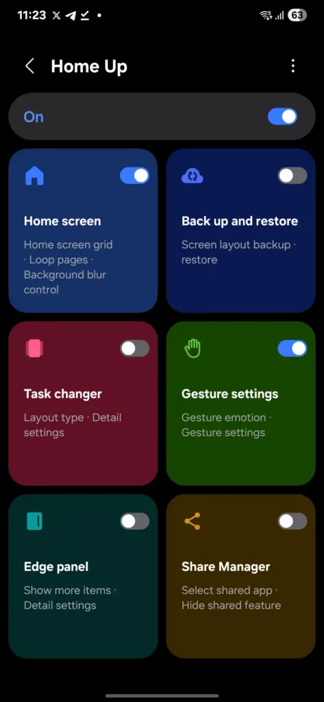Home UP new Main Menu