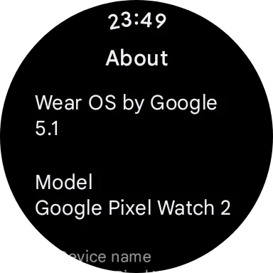 Wear OS 5.1 Global AOD