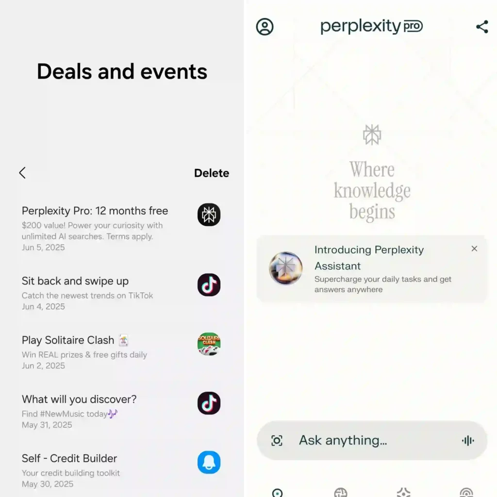 Galaxy Store perplexity pro