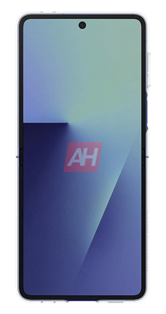 Galaxy Z flip7 clear case from front open